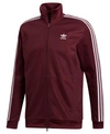 Adidas Originals Beckenbauer Track Jacket In Maroon/wht
