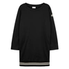 MONCLER BLACK LONGLINE JERSEY SWEATSHIRT,2803753