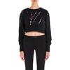 ALEXANDER WANG T T BY ALEXANDER WANG CUT OUT DESIGN CROPPED SWEATER