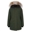 CANADA GOOSE VICTORIA MIDNIGHT BLUE FUR-TRIMMED PARKA,2814311