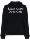 ASHLEY WILLIAMS DON'T KNOW DON'T CARE COTTON HOODIE