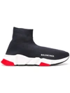 Balenciaga Speed Sneakers In Black