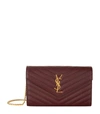 SAINT LAURENT MATELASSÉ CHAIN WALLET,14851668