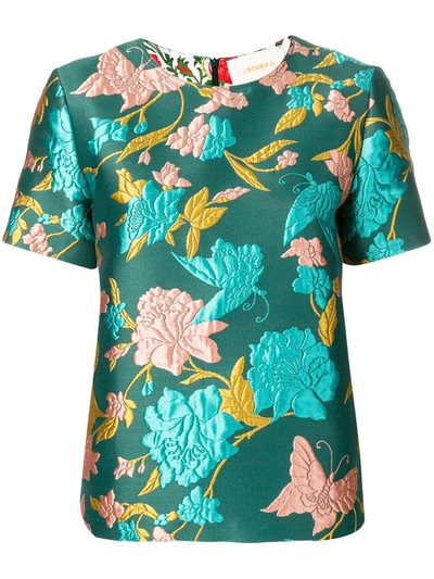 La Doublej Lilium Verde The Jazzy Tee In Green