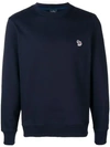 Ps By Paul Smith Ps Paul Smith Zebra Logo Sweatshirt In Organic Cotton In Black