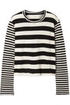 THE GREAT STRIPED COTTON-JERSEY TOP