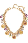 LOULOU DE LA FALAISE GOLD-PLATED PEARL AND BEAD NECKLACE