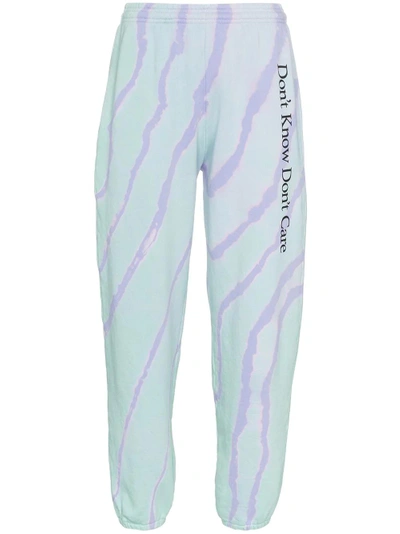 Ashley Williams Don't Know Don't Care Cotton Track Trousers - Farfetch In Multicoloured