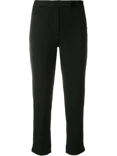 Ann Demeulemeester Slim-fit Cropped Trousers In Black