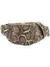 MANOKHI SNAKE PRINT BELT BAG