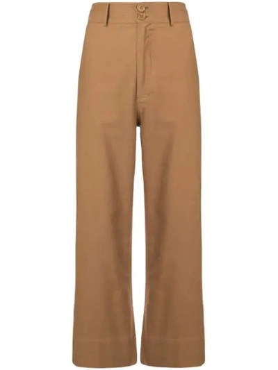 Apiece Apart Cropped Trousers - 棕色 In Brown
