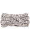 EUGENIA KIM EUGENIA KIM WIDE KNITTED HAIR BAND - GREY