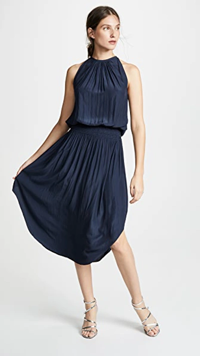 RAMY BROOK AUDREY DRESS NAVY,RAMYB31006