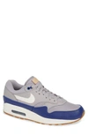 Nike Men's Air Max 1 Low-top Sneakers In Atmosphere Grey/ Sail/ Blue