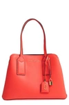 MARC JACOBS THE EDITOR LEATHER TOTE - RED,M0012564