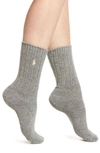 RALPH LAUREN WOOL RIB BOOT SOCKS,7696