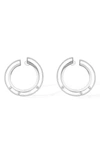 Messika Move Romane 18k Gold & Diamond Hoop Earrings In White Gold
