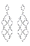 SWAROVSKI LACE CRYSTAL CHANDELIER EARRINGS,5382358