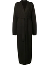 BEN TAVERNITI UNRAVEL PROJECT UNRAVEL PROJECT LONG KNITTED ROBE - BROWN