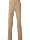 Incotex Slim-fit Trousers In Neutrals