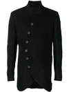 ARMY OF ME ARMY OF ME ASYMMETRIC DOUBLE-BREASTED COAT - BLACK