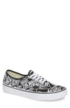 Vans Authentic Sneaker In Black/ White