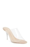 Tony Bianco Indigo Mule In Clear / Blush