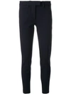 DONDUP DONDUP CROPPED SKINNY TROUSERS - 蓝色