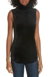 THEORY VELOUR TURTLENECK TOP,I0926508