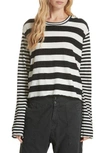 THE GREAT STRIPE CROP TEE,T305299