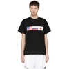 Gosha Rubchinskiy Flag Print T-shirt In Black