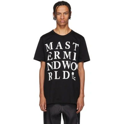 Mastermind Japan Mastermind World Black Letters T-shirt