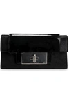 MARC JACOBS MISCHIEF PATENT-LEATHER AND CALF HAIR CLUTCH,3074457345619561464