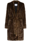 FRAME FAUX MINK dressing gown