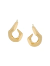 ANNELISE MICHELSON ANNELISE MICHELSON PIERCED CHAIN EARRINGS - 金色