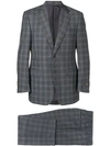 CANALI CANALI TWO-PIECE CHECKED SUIT - GREY