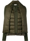 MONCLER SCARF TIE PADDED JACKET
