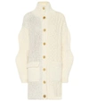CHLOÉ CABLE-KNIT WOOL-BLEND CARDIGAN,P00339132