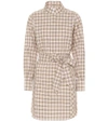 BURBERRY 格纹棉质衬衫裙,P00345575