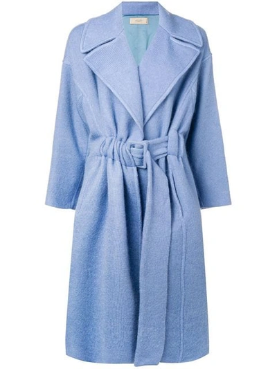 Maison Flaneur Belted Coat - 蓝色 In Blue