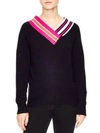 SANDRO Country Club Varsity Sweater