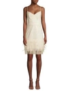 MILLY Hanna Sequin & Feather Embellished Dress
