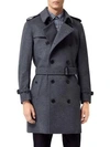 BURBERRY Kensington Wool & Cashmere Trench Coat