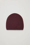 COS RIBBED CASHMERE HAT,0486487007