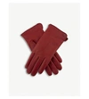 DENTS FAUX-SHEARLING LEATHER GLOVES