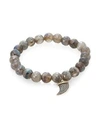 SYDNEY EVAN WOMEN'S LABRADORITE, BROWN DIAMOND & TWO-TONE GOLD RONDELLE HORN BRACELET,400099260902