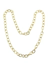 ROBERTO COIN 18K GOLD ROUND LINK CHAIN NECKLACE,PROD216020069