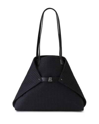 AKRIS AI MEDIUM TECHNO FABRIC SHOULDER BAG,PROD215170080