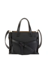 LOEWE GATE SMALL LEATHER TOP-HANDLE TOTE BAG,PROD215220366