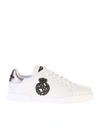 Dolce & Gabbana Portofino Crest Appliqué Neakers In White